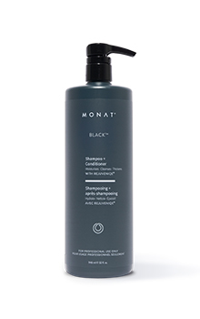 Monat stylist program   black shampoo and conditioner sc